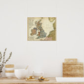 Poster Carte linguistique des îles britanniques (Cuisine)