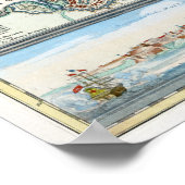 Poster Carte Malte 1720 (Coin)