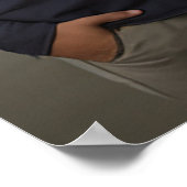 Poster Carte mariage avec photo (Coin)