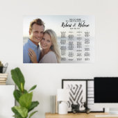 Poster Carte mariage avec photo (Bureau à domicile)