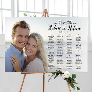 Poster Carte mariage avec photo