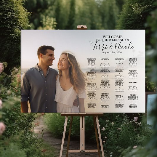Poster Carte mariage avec photo