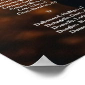 Poster Carte mariage avec photo (Coin)