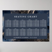 Poster Carte Mariage d'aquarelle Blue Sky (Devant)