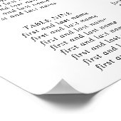 Poster Carte mariage des fleurs de printemps d'aquarelle (Coin)