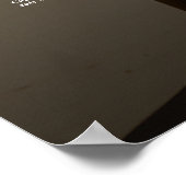 Poster Carte mariage photo élégante 18 tables (Coin)