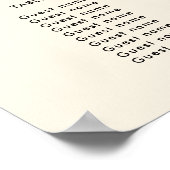 Poster Carte mariage simple, élégante et chic (Coin)