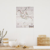 Poster Carte maritime Est de l'Inde | Indonésie (Cuisine)