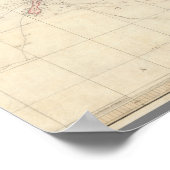 Poster Carte Mercator de l'affiche mondiale (Coin)