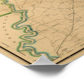 Poster Carte militaire des États du Kentucky (Coin)