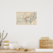 Poster Carte militaire, T.N.-O. Sherman (Cuisine)