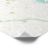 Poster Carte minimaliste de Tokyo (Coin)