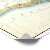 POSTER CARTE : MISSISSIPPI RIVER, 1861 (Coin)