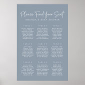 Poster Carte moderne Blue Oh Baby Simple Douche (Devant)