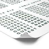 Poster Carte moderne Tropical Swiss Cheese Gold Seese (Coin)