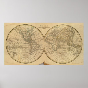 Poster Carte mondiale 2