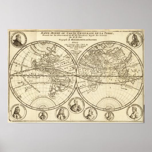 Poster Carte mondiale 4 (Devant)