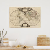 Poster Carte mondiale 8 (Cuisine)