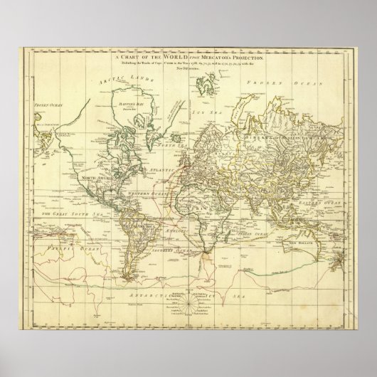 Poster Carte mondiale 9 (Devant)