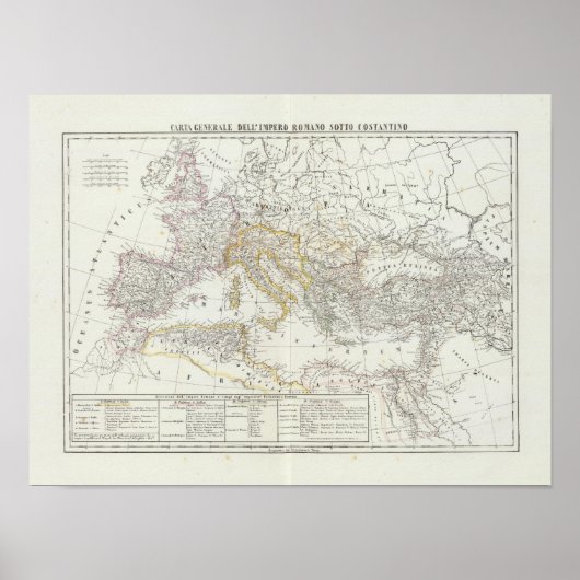 Poster Carte mondiale de l'hémisphère oriental (Devant)