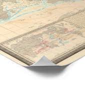 Poster Carte mondiale du climat (Coin)