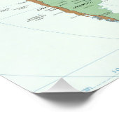 Poster Carte mondiale Globe Pays Atlas (Coin)