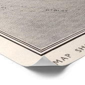 Poster Carte montrant le front de mer de San Francisco da (Coin)