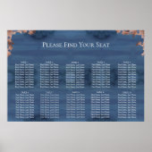 Poster Carte Moody Blue Mariage (Devant)