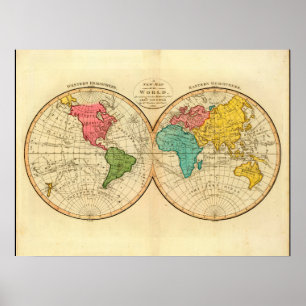 Poster Carte mûre 7_Maps du monde de l'antiquité