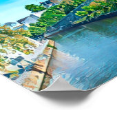 Poster Carte Namur Belgique Photo Vintage (Coin)