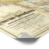 Poster Carte Nationale Du Territoire Des États-Unis (Coin)