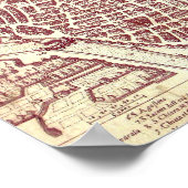 Poster Carte Nice France (Coin)