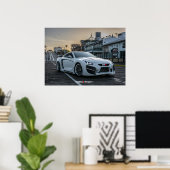 Poster Carte Nissan GT-R avec LED (Bureau à domicile)