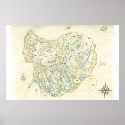 Poster Carte non étiquetée de Trino (Devant)