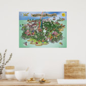 Poster Carte Officielle D'Andyland (poster) (Cuisine)