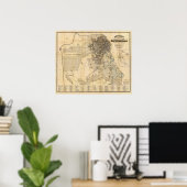 Poster Carte officielle du Guide de Bancroft de San Franc (Bureau à domicile)