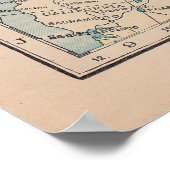 Poster Carte Oh Canada (Coin)