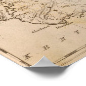 Poster Carte Ohio par Arrowsmith (Coin)