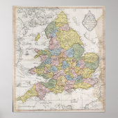 Poster Carte ottomane d'Angleterre (1803) (Devant)