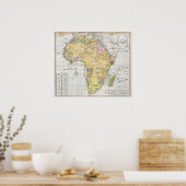 Poster Carte ottomane de l'Afrique (1803) (Cuisine)