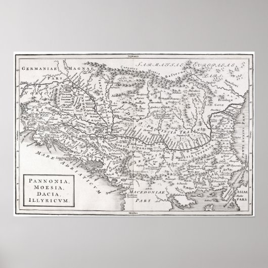 POSTER CARTE : PANNONIE (Devant)