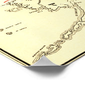 Poster Carte panoramique Alaska (Coin)