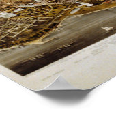 Poster Carte panoramique antique Washington DC 1880 (Coin)