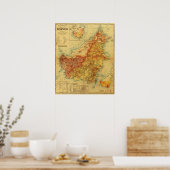 Poster Carte panoramique BornéoBorneo (Cuisine)