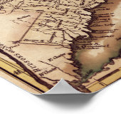 Poster Carte panoramique ConnecticutConnecticut (Coin)