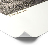 Poster Carte panoramique de Richmond (VA) - 1863 (Coin)