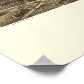 Poster Carte panoramique de Rochester, New York - 1880 (Coin)