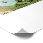 Poster Carte panoramique de Washington, DC - 1888 (Coin)