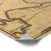 Poster Carte panoramique du KentuckyKentucky (Coin)