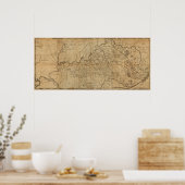 Poster Carte panoramique du KentuckyKentucky (Cuisine)